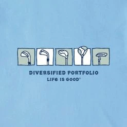 LIFE IS GOOD Men's Diversified Portfolio Golf Clubs Long-Sleeve Crusher Tee -trucker hat shop 2087628 405 alt1