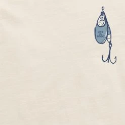 LIFE IS GOOD Men's Fish More Worry Less Short-Sleeve Tee -trucker hat shop 2087633 106 alt3