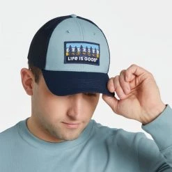 LIFE IS GOOD Tree Patch Hard Mesh Back Cap 9 LIFE IS GOOD Tree Patch Hard Mesh Back Cap -trucker hat shop 2087646 401 alt3