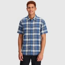 OUTDOOR RESEARCH Men's Weisse Plaid Shirt -trucker hat shop 2088068 408 alt1