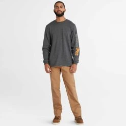 TIMBERLAND PRO Men's Core Logo Long-Sleeve Tee -trucker hat shop 2088345 005 alt5