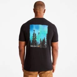 TIMBERLAND PRO Men's Base Plate Northern Lights Short-Sleeve Graphic Tee -trucker hat shop 2089596 001 alt1