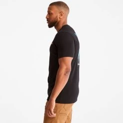 TIMBERLAND PRO Men's Base Plate Northern Lights Short-Sleeve Graphic Tee -trucker hat shop 2089596 001 alt2