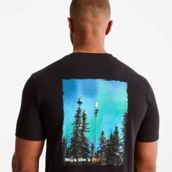 TIMBERLAND PRO Men's Base Plate Northern Lights Short-Sleeve Graphic Tee -trucker hat shop 2089596 001 alt4
